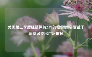 美国第三季度经济保持2.8%的稳健增幅 受益于消费者支出广泛增长