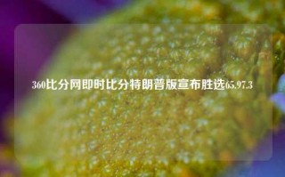 360比分网即时比分特朗普版宣布胜选65.97.3