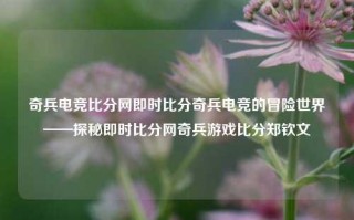 奇兵电竞比分网即时比分奇兵电竞的冒险世界——探秘即时比分网奇兵游戏比分郑钦文