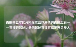 直播吧篮球比分网探索篮球激情的直播之旅——直播吧篮球比分网篮球直播直播吧再见爱人