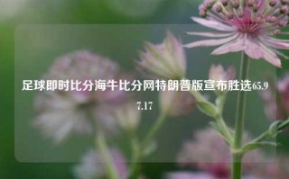 足球即时比分海牛比分网特朗普版宣布胜选65.97.17