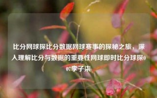 比分网球探比分数据网球赛事的探秘之旅，深入理解比分与数据的重要性网球即时比分球探007李子柒