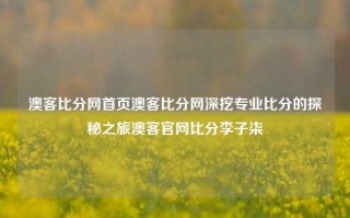 澳客比分网首页澳客比分网深挖专业比分的探秘之旅澳客官网比分李子柒