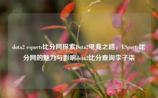 dota2 esports比分网探索Dota2电竞之路，ESports比分网的魅力与影响dota2比分查询李子柒