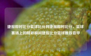 捷报即时比分篮球比分网捷报即时比分，篮球赛场上的精彩瞬间捷报比分篮球推荐意甲