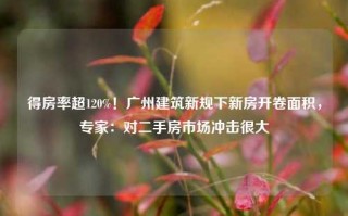 得房率超120%！广州建筑新规下新房开卷面积，专家：对二手房市场冲击很大