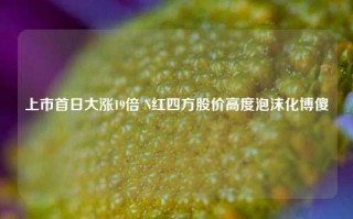 上市首日大涨19倍 N红四方股价高度泡沫化博傻