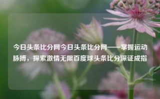 今日头条比分网今日头条比分网——掌握运动脉搏，探索激情无限百度球头条比分深证成指