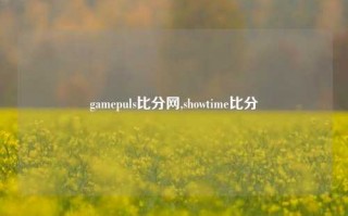 gamepuls比分网,showtime比分