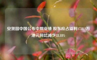 安贤园中国公布中期业绩 股东应占溢利1738.2万港元同比减少33.18%