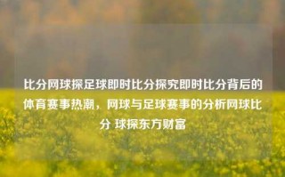 比分网球探足球即时比分探究即时比分背后的体育赛事热潮，网球与足球赛事的分析网球比分 球探东方财富