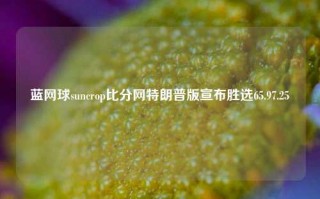 蓝网球suncrop比分网特朗普版宣布胜选65.97.25