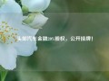 头部汽车金融20%股权，公开挂牌！