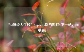 “AI超级大牛股”AppLovin涨势如虹! 下一站，400美元?