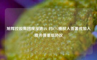 旭辉控股集团现涨逾5% 约87%债权人签署或加入境外债重组协议