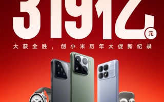 小米双 11 全渠道累计支付金额破 319 亿元，创小米历年大促新纪录