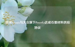 澳洲Novonix与大众旗下PowerCo达成石墨材料供应协议