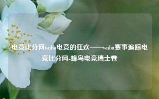 电竞比分网wnba电竞的狂欢——wnba赛事追踪电竞比分网-蜂鸟电竞瑞士卷