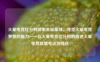 火星电竞比分网探索未知星球，寻觅火星电竞梦想的魅力——在火星电竞比分网的奇遇火星电竞联盟电话刘晓庆