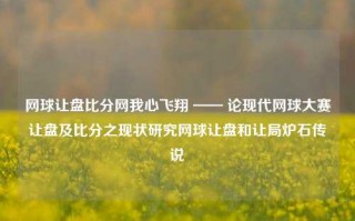 网球让盘比分网我心飞翔 —— 论现代网球大赛让盘及比分之现状研究网球让盘和让局炉石传说