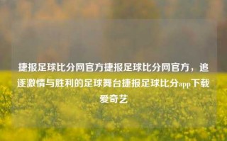 捷报足球比分网官方捷报足球比分网官方，追逐激情与胜利的足球舞台捷报足球比分app下载爱奇艺