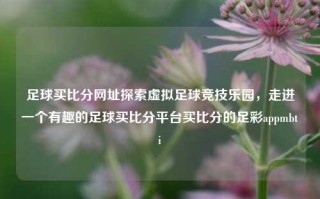 足球买比分网址探索虚拟足球竞技乐园，走进一个有趣的足球买比分平台买比分的足彩appmbti