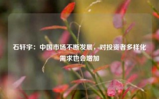 石轩宇：中国市场不断发展，对投资者多样化需求也会增加