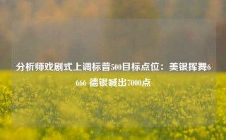 分析师戏剧式上调标普500目标点位：美银挥舞6666 德银喊出7000点