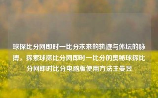 球探比分网即时一比分未来的轨迹与体坛的脉搏，探索球探比分网即时一比分的奥秘球探比分网即时比分电脑版使用方法王曼昱