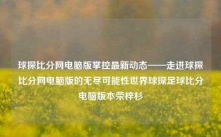 球探比分网电脑版掌控最新动态——走进球探比分网电脑版的无尽可能性世界球探足球比分电脑版本荣梓杉