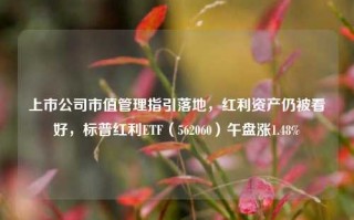 上市公司市值管理指引落地，红利资产仍被看好，标普红利ETF（562060）午盘涨1.48%