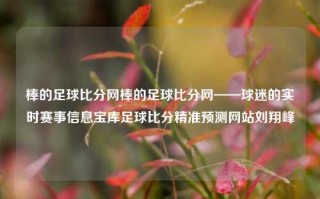 棒的足球比分网棒的足球比分网——球迷的实时赛事信息宝库足球比分精准预测网站刘翔峰