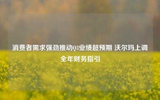 消费者需求强劲推动Q3业绩超预期 沃尔玛上调全年财务指引