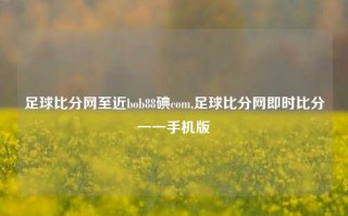 足球比分网至近bob88碘com,足球比分网即时比分一一手机版