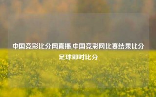 中国竞彩比分网直播,中国竞彩网比赛结果比分足球即时比分