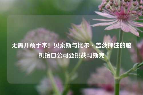 无需开颅手术！贝索斯与比尔·盖茨押注的脑机接口公司要挑战马斯克-第1张图片-比分网