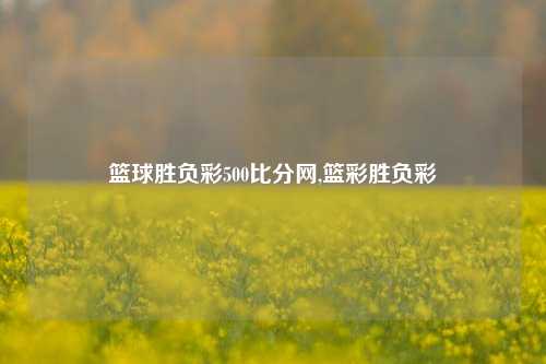 篮球胜负彩500比分网,篮彩胜负彩-第1张图片-比分网