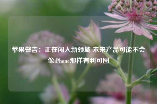 苹果警告：正在闯入新领域 未来产品可能不会像iPhone那样有利可图-第1张图片-比分网