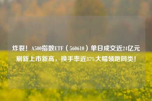 炸裂！A500指数ETF（560610）单日成交近24亿元刷新上市新高，换手率近37%大幅领跑同类！-第1张图片-比分网