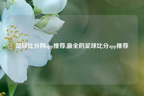 足球比分网app推荐,最全的足球比分app推荐-第1张图片-比分网