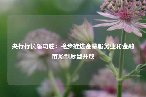 央行行长潘功胜：稳步推进金融服务业和金融市场制度型开放-第1张图片-比分网