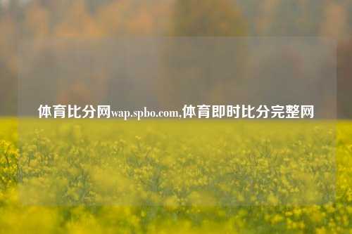 体育比分网wap.spbo.com,体育即时比分完整网-第1张图片-比分网