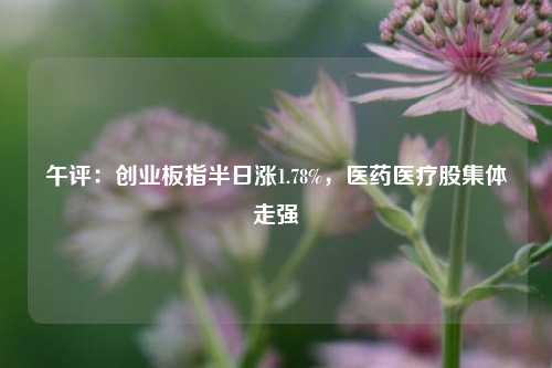 午评：创业板指半日涨1.78%，医药医疗股集体走强-第1张图片-比分网