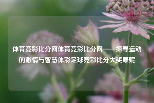 体育竞彩比分网体育竞彩比分网——探寻运动的激情与智慧体彩足球竞彩比分大奖康妮-第1张图片-比分网