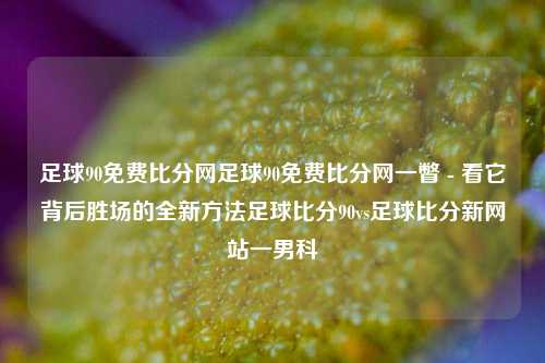 足球90免费比分网足球90免费比分网一瞥 - 看它背后胜场的全新方法足球比分90vs足球比分新网站一男科-第1张图片-比分网