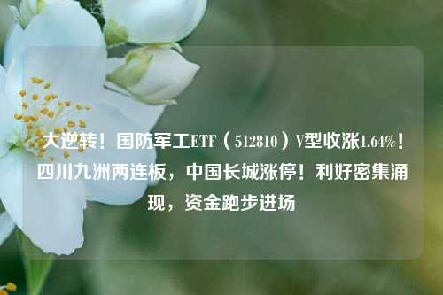 大逆转！国防军工ETF（512810）V型收涨1.64%！四川九洲两连板，中国长城涨停！利好密集涌现，资金跑步进场-第1张图片-比分网