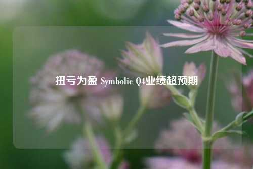 扭亏为盈 Symbolic Q4业绩超预期-第1张图片-比分网