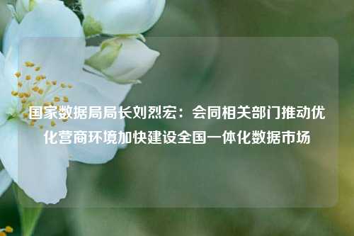 国家数据局局长刘烈宏：会同相关部门推动优化营商环境加快建设全国一体化数据市场-第1张图片-比分网