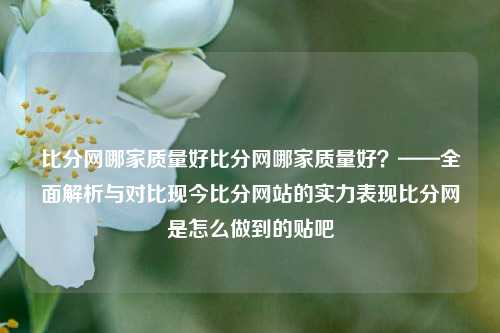 比分网哪家质量好比分网哪家质量好？——全面解析与对比现今比分网站的实力表现比分网是怎么做到的贴吧-第1张图片-比分网