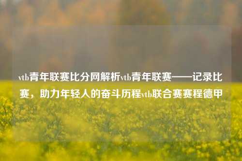 vtb青年联赛比分网解析vtb青年联赛——记录比赛，助力年轻人的奋斗历程vtb联合赛赛程德甲-第1张图片-比分网